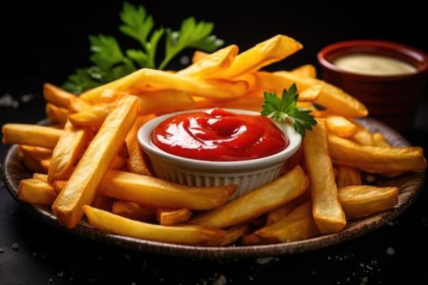 Port. Pommes mit Ketchup